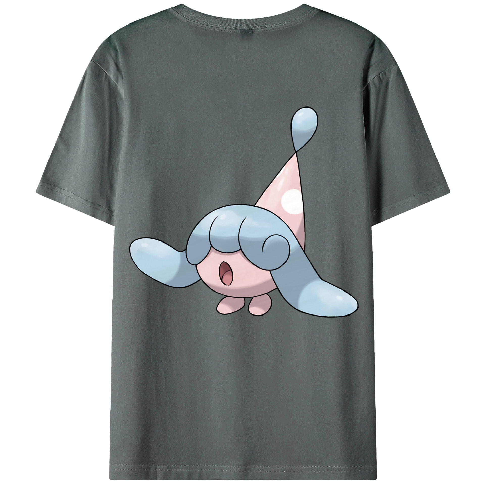 （画像用） ポケットモンスター Pokémon 綿100％ メンズ半袖Tシャツ（バックプリント） 通気性